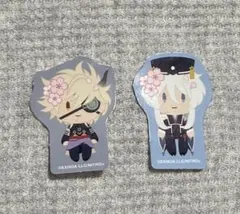 刀剣乱舞 大本丸博 御伴散歩 フレークシール 鬼丸 白山 粟田口