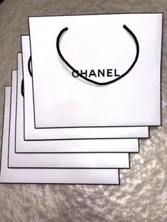 CHANEL ショップ袋 5枚セット ホワイト ショッパー　袋　空袋