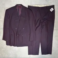 セットアップ　上下　スーツ　ダブルボタン　奇抜カラー　セレモニー　ストライプ