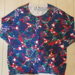 Talbots マルチカラー カーディガン Lサイズ