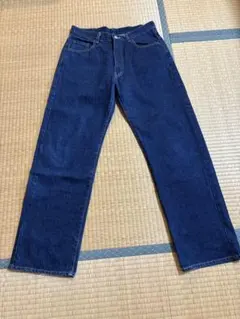 オールドUNIQLOダークブルー ストレートデニム