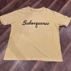 visvim Subsequence JUMBO TEE ロゴT イエローのサムネイル