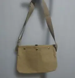 【PORTER コッピ風デザイン】サコッシュショルダーバッグ キャンバスベージュ