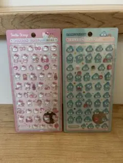 【正規品】ハローキティ・ハンギョドン ボンボンドロップシールmini 2点セット