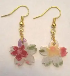 ②和風 桜 ピアス／イヤリング