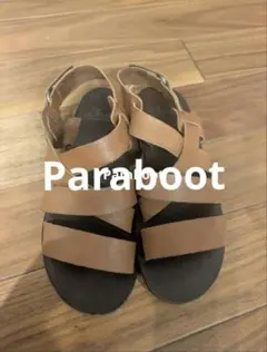 Paraboot ブラウン レザー ストラップサンダルのサムネイル