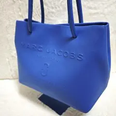 美品✨マークジェイコブス　ミニトート　トートバッグ　手提げ　レザー　ブルー