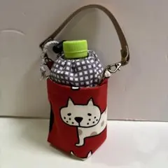 ペットボトルホルダー　280ml ネコ赤 保温保冷
