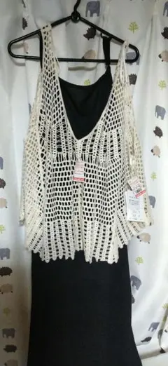 しまむら クロシェベスト・キャミソール