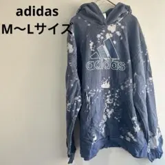 アディダス パーカー フード 長袖 タイダイ レディース M L 紺 綿 長袖のサムネイル