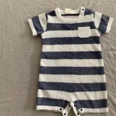 ロンパース　しましま　ボーダー　ストライプ　もこもこ