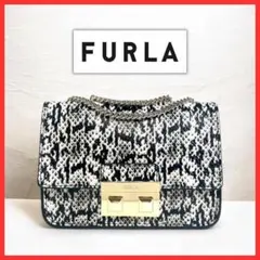 【クールパイソン】FURLA フルラ メトロポリス 2WAYバッグ チェーン