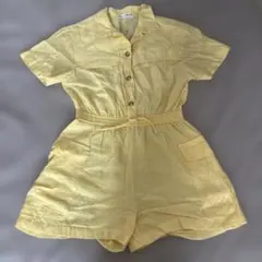 ZARA キッズ KIDS イエロー オールインワン ショートパンツのサムネイル