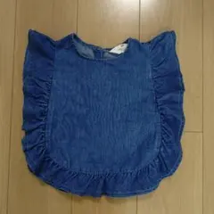 H&M　デニム　フリルトップス　110/116センチ