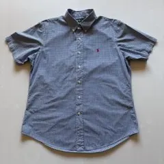 Ralph Lauren ギンガムチェック柄 半袖シャツ XL
