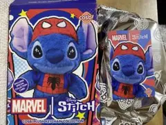 コスビ　スティッチ MARVEL ぬいぐるみ キーホルダー スパイダーマン