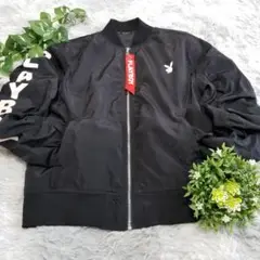 PLAYBOY プレイボーイ ブラック 黒 ブルゾン ジャンパー M 男女兼用
