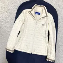 17161✨バーバリーブルーレーベル ロゴ刺繍 キルティングジャケット M