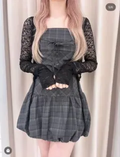 bubbles リボンバルーンワンピース