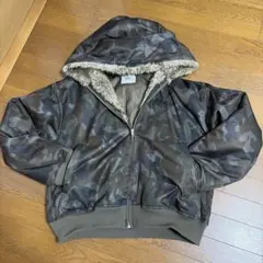 Younger Song 迷彩柄 ファー付 ダウンジャケット Lのサムネイル