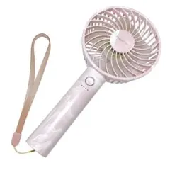 Francfranc ハンディファン 携帯扇風機 Type-C マーブルピンク
