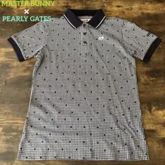 マスターバニー エディション ×パーリーゲイツ 総柄 ポロシャツ メンズMサイズ