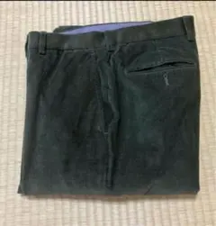 ランズエンド ダークグリーン ストレッチコーデュロイ パンツ W82 L77