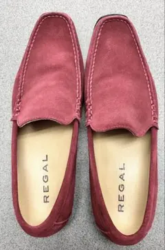 立*山様 値下げ！REGAL 赤 スエード ローファー　サイズ25.5cm 美品