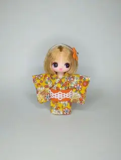 2089☆　ハンドメイド　ぷちリカちゃん　服　浴衣