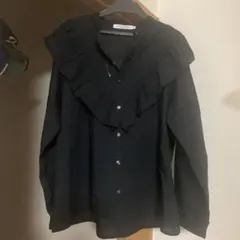 AMERICAN HOLIC 黒ブラウス　 Mサイズ　襟つき　フォーマル　美品