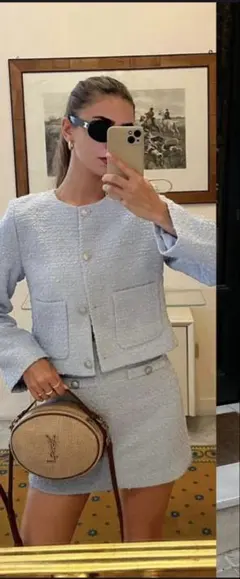 H&M ツイードセットアップ