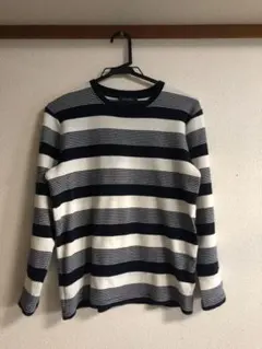 ボーダーカットソー 長袖