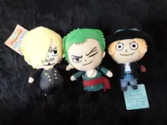 ONE PIECE ゾロ サンジ 名台詞チャーム付き ぬいぐるみマスコット