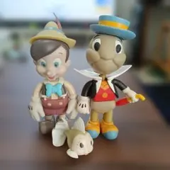 ピノキオとジミニー・クリケット フィギュアセット