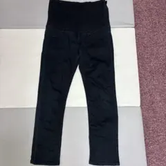 無印良品　マタニティパンツ Ｌ スキニー 黒