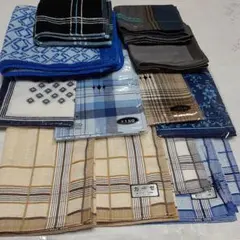 メンズ　ハンカチ　古4枚　新品8枚