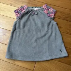 knit planner 花柄刺繍ベスト100cm