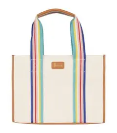 Harrods ハロッズ Dulwich ストライプ ショルダー トート バッグ