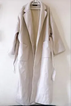 ★美品★ロングコート ベージュ フリーサイズのサムネイル