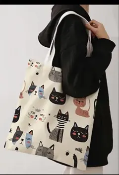 猫柄　バッグ