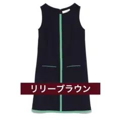 Lily Brown ノースリーブひざ丈ワンピース