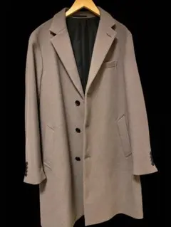 GU ベージュ チェスターコート 4つボタン