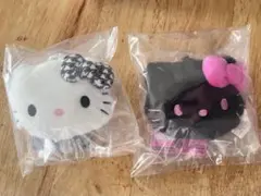 ハローキティ フェイス型マスコット カラビナ付き　2個セット