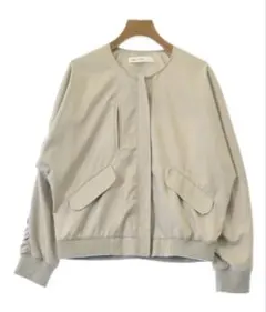 BABYLONE シャーリング　ノーカラージャケット