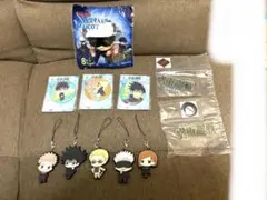 呪術廻戦アクリルスタンド 缶バッジ ぬいぐるみ ラバーチャーム 全10個セット