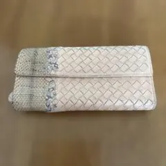 BOTTEGA VENETA イントレチャート 長財布 ライトピンクのサムネイル