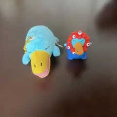 ポケモン コダック ぬいぐるみ マスコット 2点セット