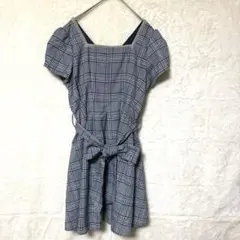 【CECIL Mc BEE】チェック柄 半袖 ミニワンピース きれいめMサイズ