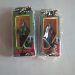 V3　新2号 ２個セット　仮面ライダー　ソフビパッケージチャーム　バラ売り可