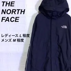 (春コーデ)ノースフェイス マウンテンジャケット 刺繍ロゴ 黒 L